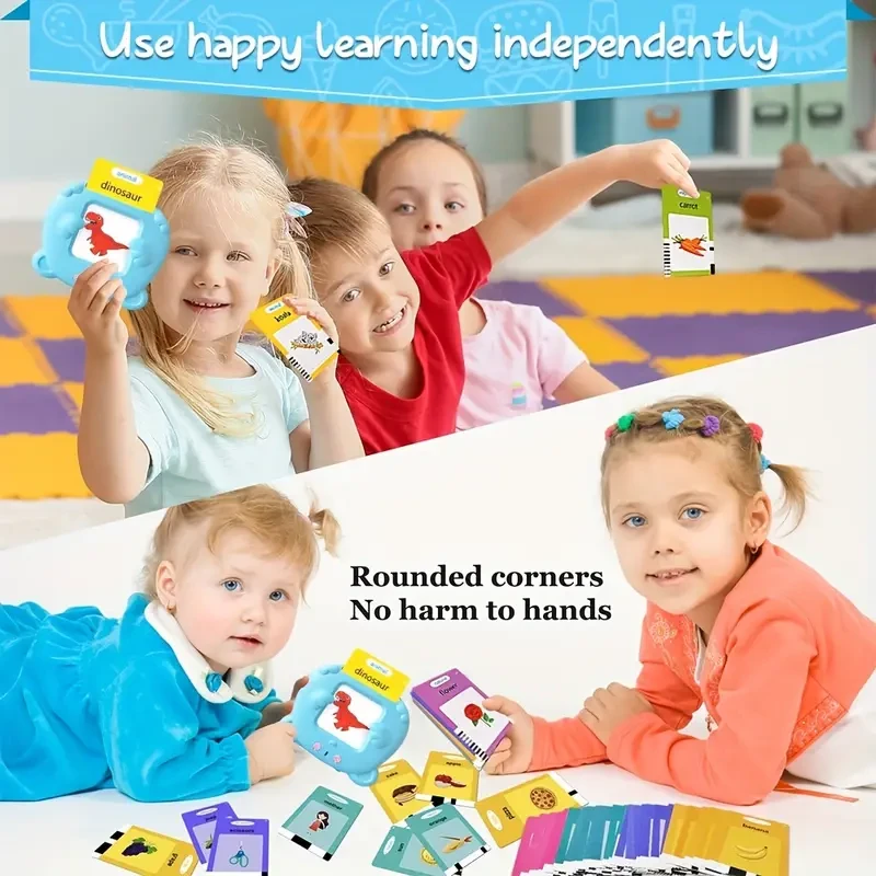 Juguete de aprendizaje temprano con tarjeta parlante: aprendizaje de idiomas y lectura de palabras