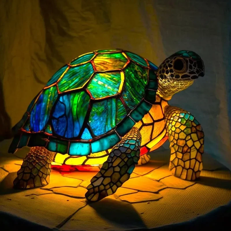 Lámpara de escritorio con luz de animales de colores 3D
