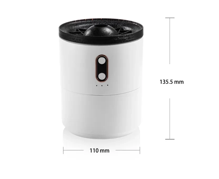 Difusor de aceites esenciales con aroma a llama volcánica