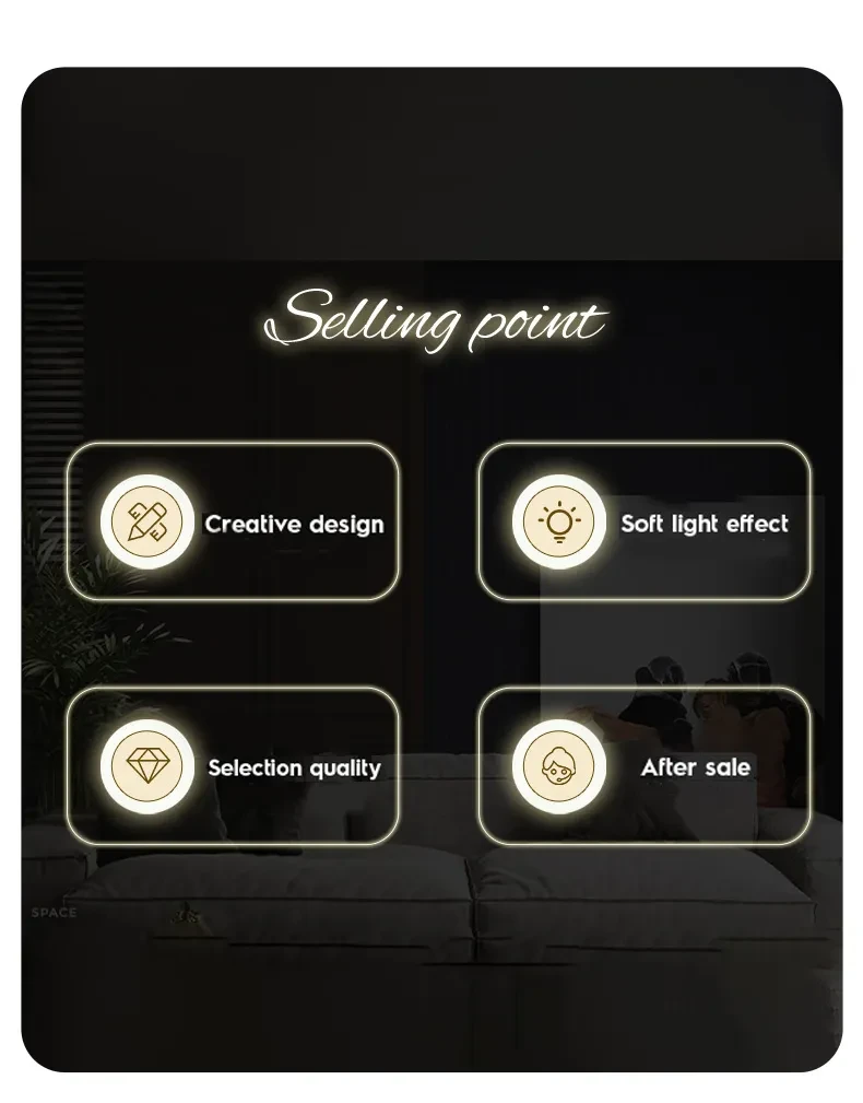 Luz nocturna LED de madera con forma de hongo