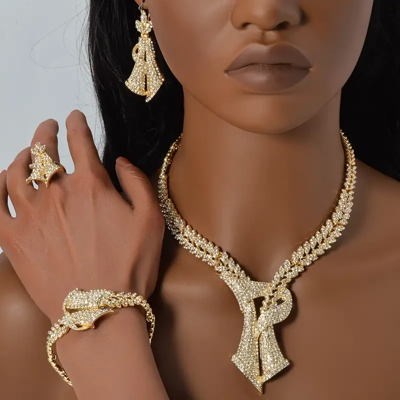 Elegante conjunto de joyas de estilo árabe