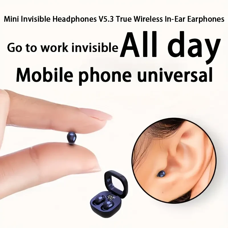 Miniauriculares inalámbricos verdaderos - Auriculares intraaurales de 5.3"