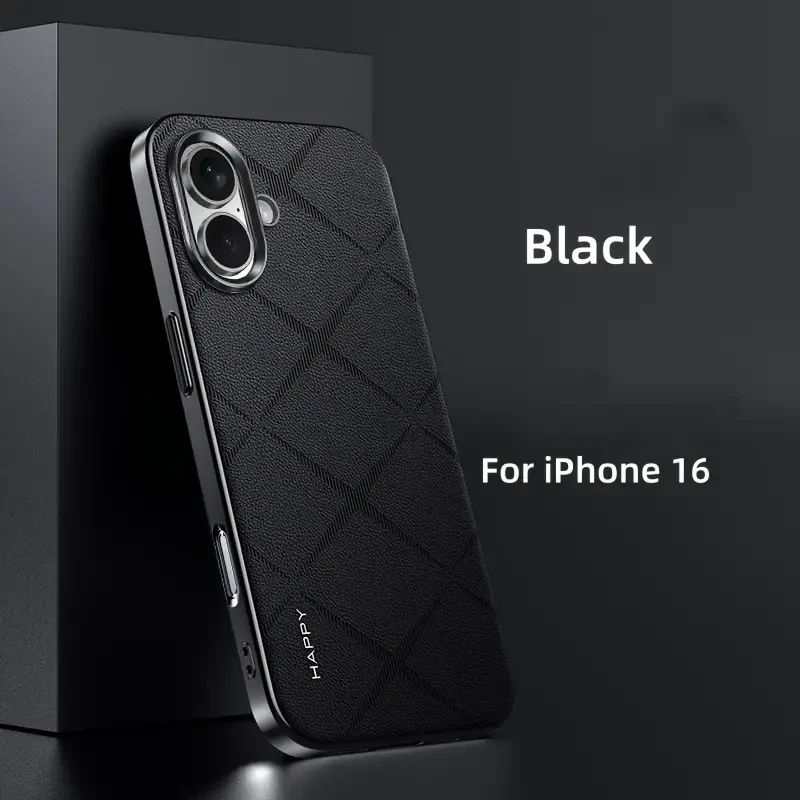 Funda para iPhone 16/16Pro/16ProMax, lujosa, retro, moderna