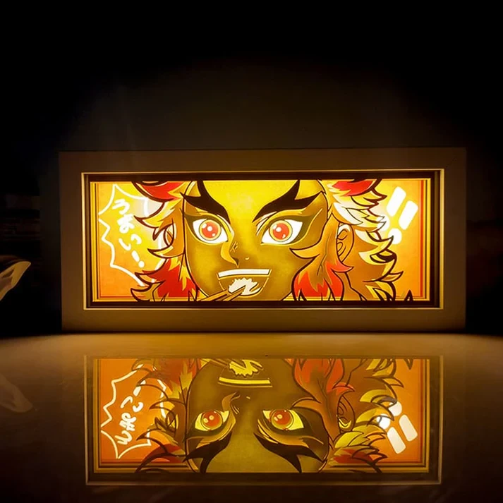 Caja de luz de Demon Slayer Rengoku II