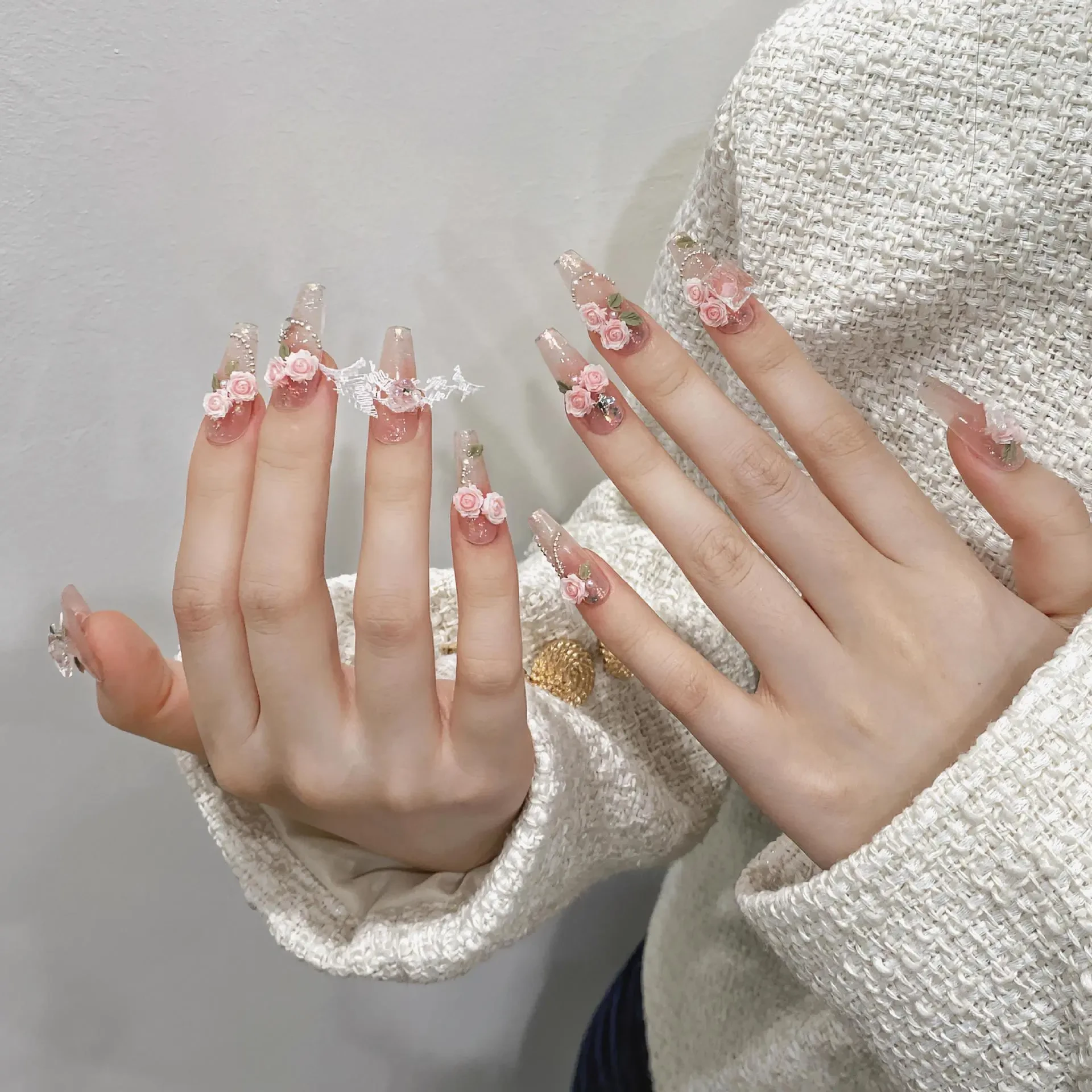 Parche de belleza para uñas UV hecho a mano