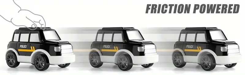 Camiones de juguete para niños de 4 a 6 años, coches de policía 5 en 1, juguetes para niños de 3 a 8 años, regalos de cumpleaños y Navidad con luz y sonido.