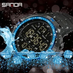 Reloj deportivo multifuncional Master: temporizador de cuenta regresiva impermeable, despertador con fecha y semana, cronómetro, regalo de cumpleaños y festividades para hombres.