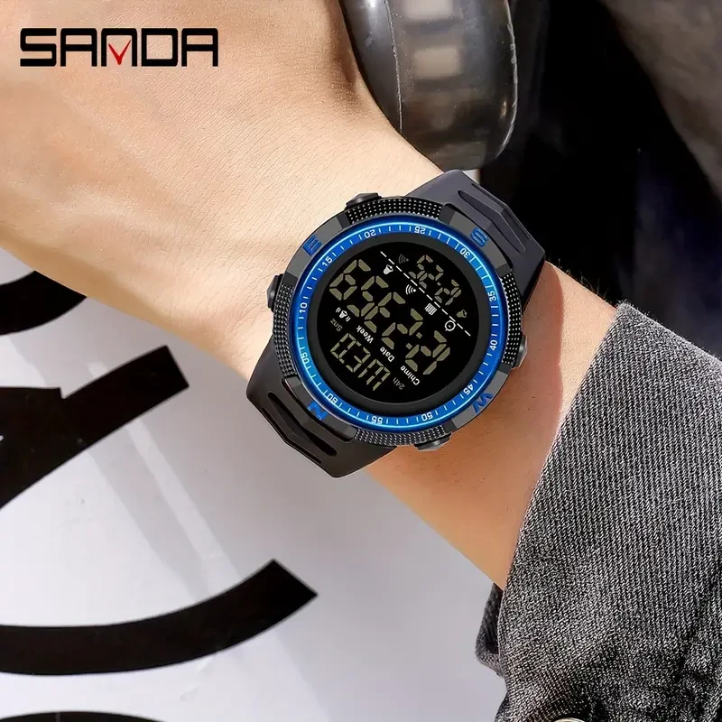 Reloj deportivo multifuncional Master: temporizador de cuenta regresiva impermeable, despertador con fecha y semana, cronómetro, regalo de cumpleaños y festividades para hombres.