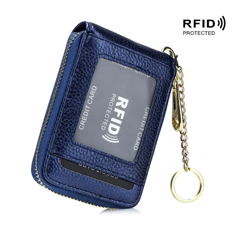 Cartera porta tarjetas con bloqueo RFID de primera calidad