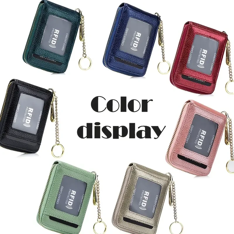 Cartera porta tarjetas con bloqueo RFID de primera calidad