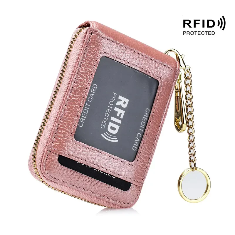 Cartera porta tarjetas con bloqueo RFID de primera calidad