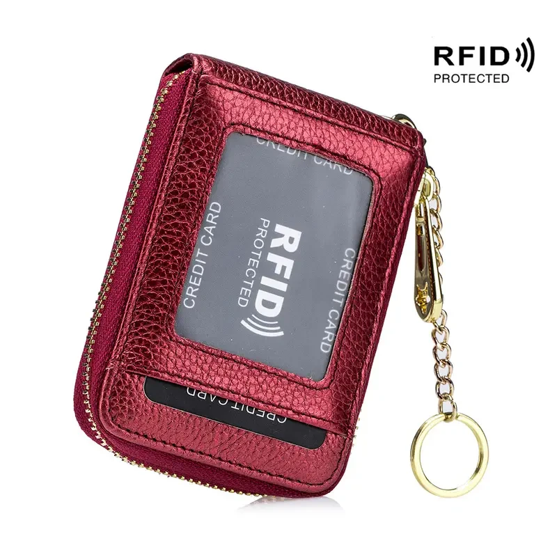 Cartera porta tarjetas con bloqueo RFID de primera calidad