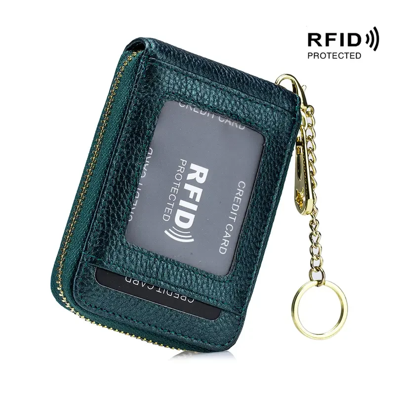Cartera porta tarjetas con bloqueo RFID de primera calidad