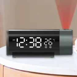 Reloj despertador dual con proyección electrónica