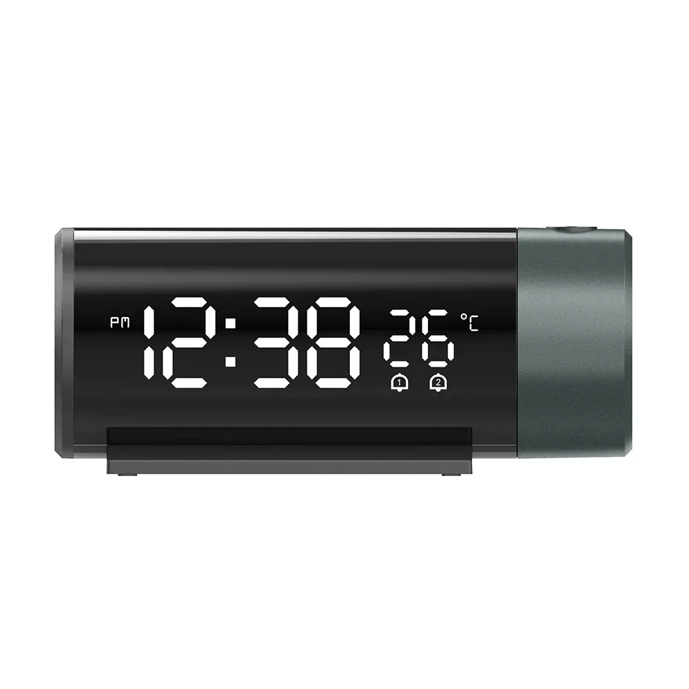 Reloj despertador dual con proyección electrónica