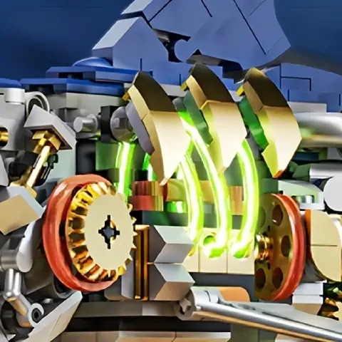 Set de construcción de criaturas marinas con tiburón, bloques de construcción de animales marinos con expositor y luz, juguetes STEM para adultos amantes del océano, 687 piezas, regalo de Navidad y Halloween.
