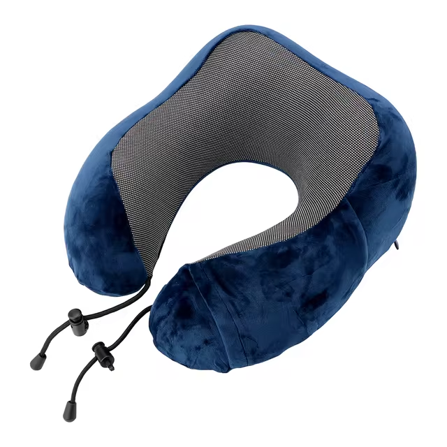 Almohada de viaje suave en forma de U para viajes, atención médica, espuma viscoelástica, cuello, cervicales, almohada de avión, cojín para el cuello