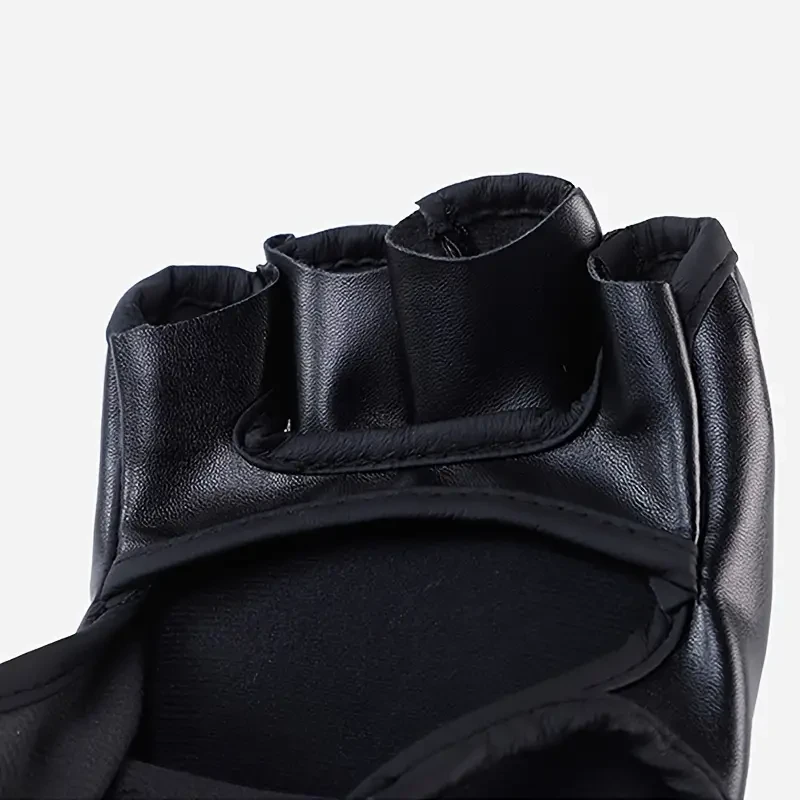 2 guantes de boxeo de entrenamiento Sanda de medio dedo