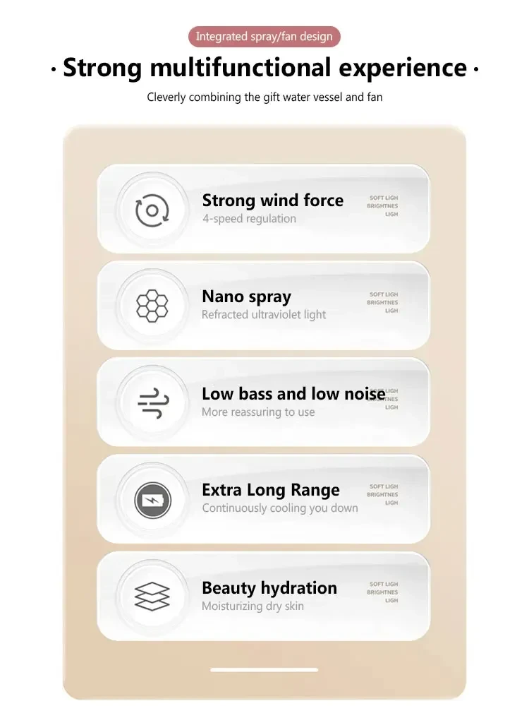 Ventilador pulverizador portátil de mano