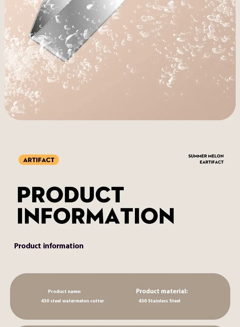 Artefacto para cortar sandía