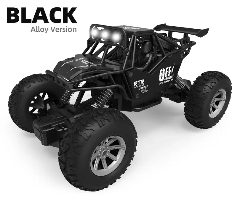 Coche teledirigido de aleación K.K 1:20 con faro delantero, todoterreno eléctrico, regalo de Navidad, Halloween y Acción de Gracias.