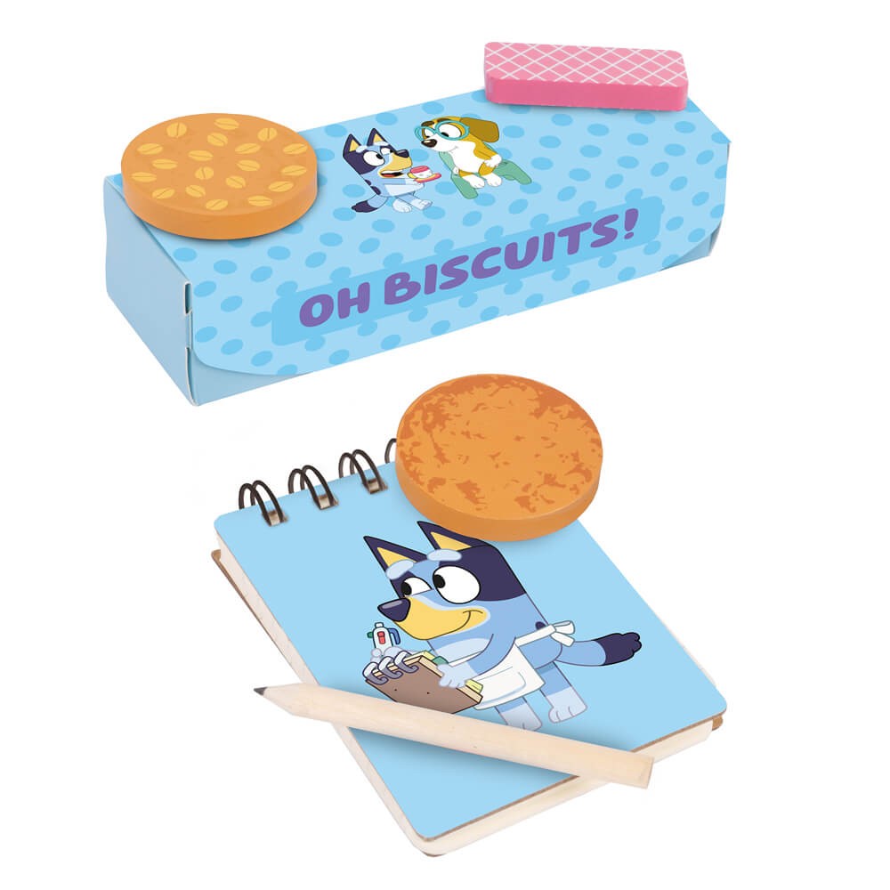 Juego de té de madera azul