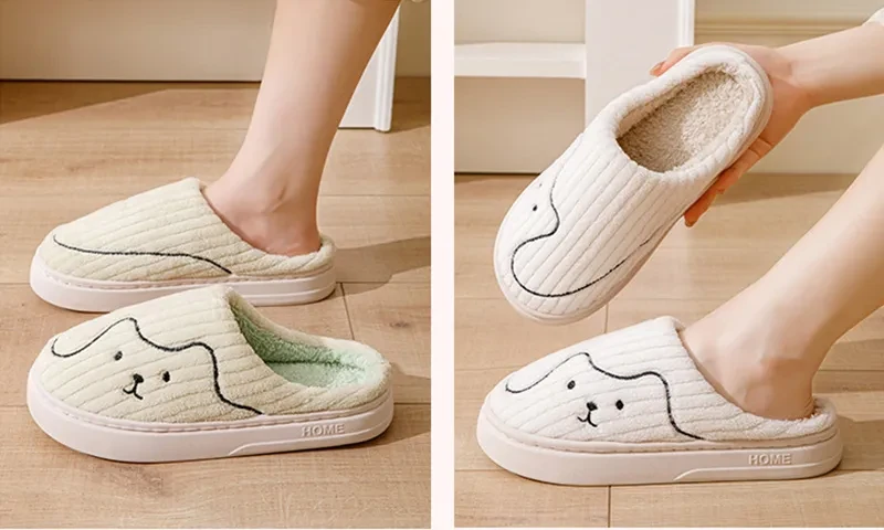 Pantuflas de gato a rayas para interior, para mujer y hombre
