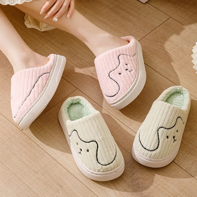 Pantuflas de gato a rayas para interior, para mujer y hombre