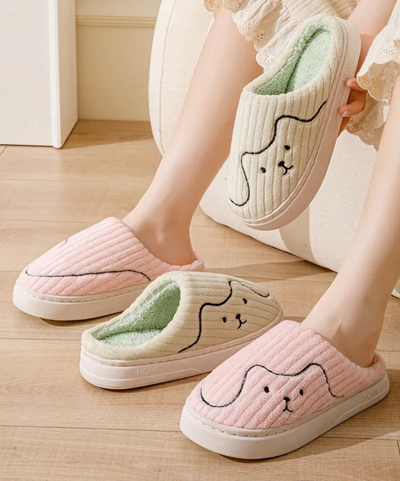 Pantuflas de gato a rayas para interior, para mujer y hombre