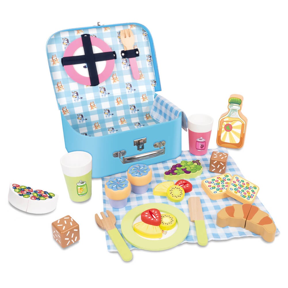 Juego de picnic de madera Bluey