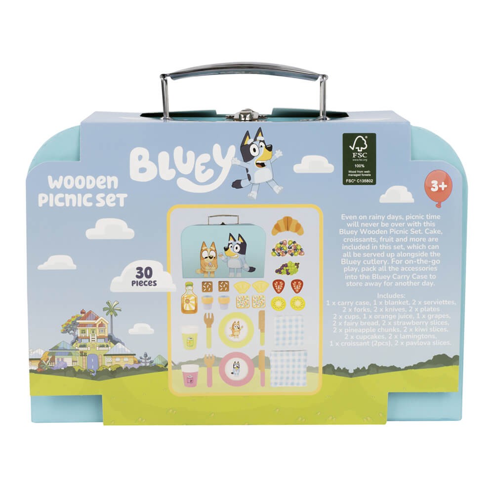 Juego de picnic de madera Bluey