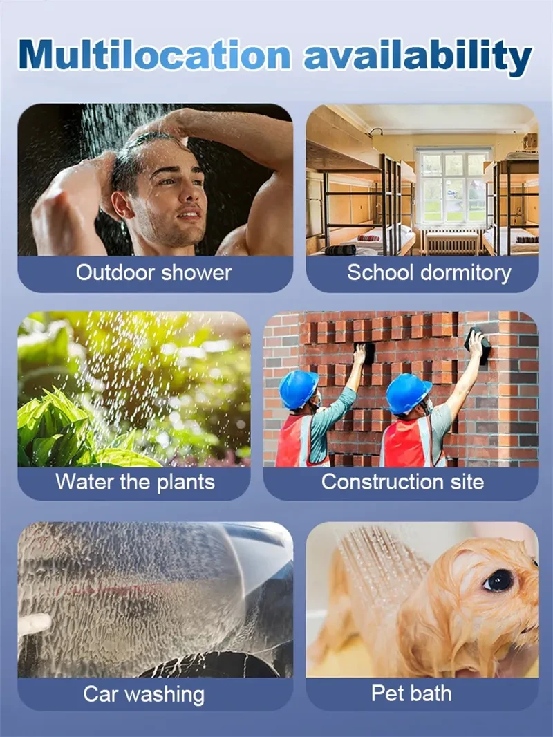 Ducha portátil para acampar al aire libre