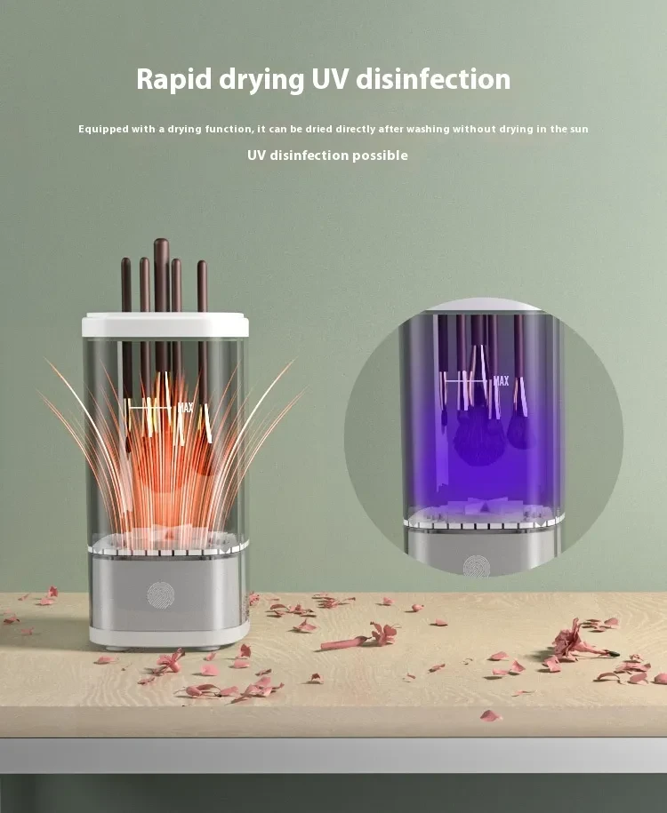 Dispositivo eléctrico de limpieza de brochas de maquillaje