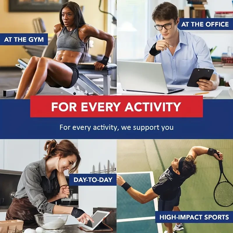 Soporte de férula con correa de muñeca ajustable