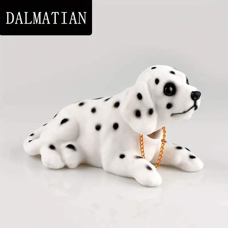 Decoración para coche con forma de perro que menea la cola