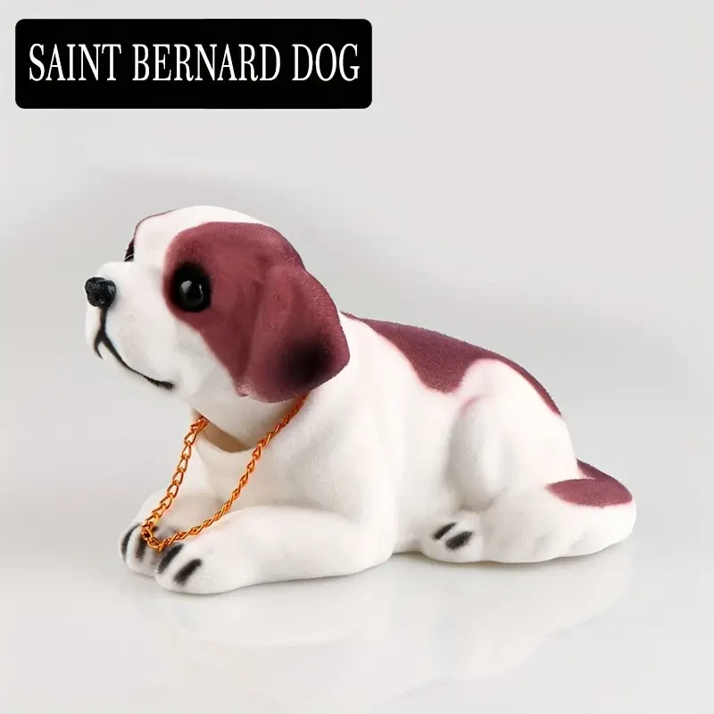 Decoración para coche con forma de perro que menea la cola