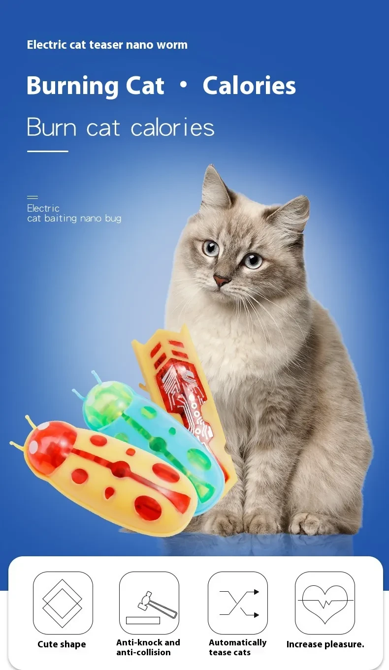 Cepillo de dientes eléctrico en miniatura con forma de gusano