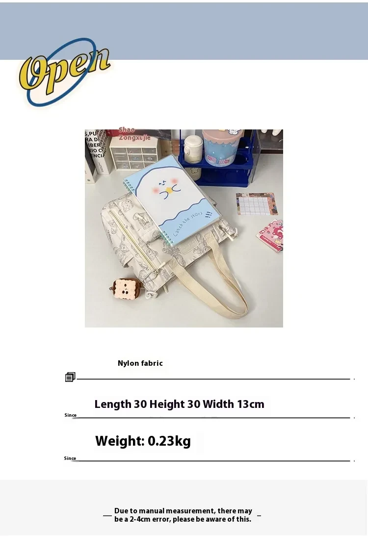 Bolso bandolera multibolsillos de gran capacidad