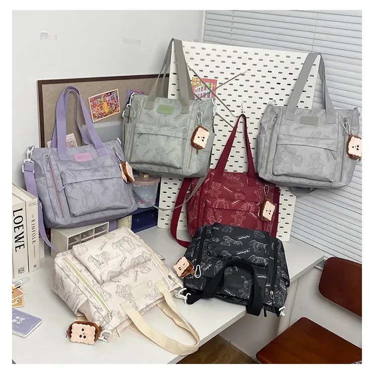 Bolso bandolera multibolsillos de gran capacidad