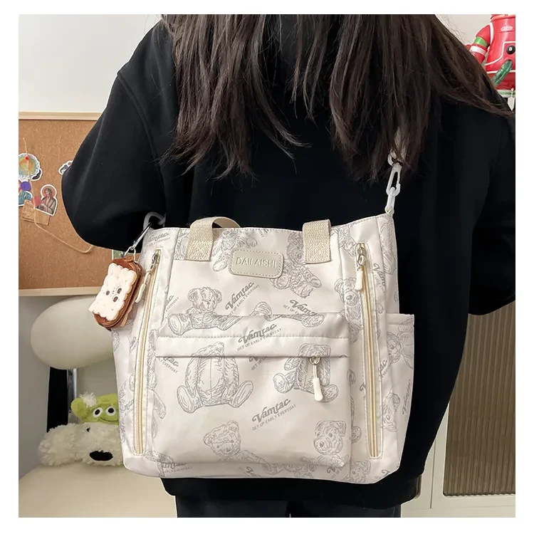 Bolso bandolera multibolsillos de gran capacidad