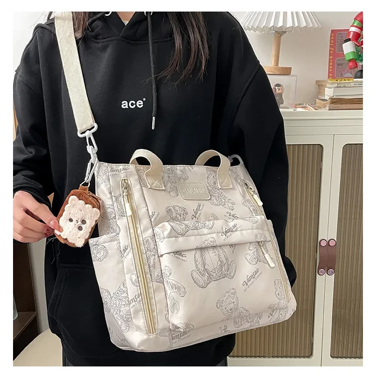 Bolso bandolera multibolsillos de gran capacidad