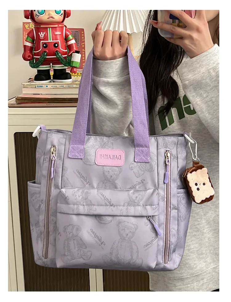 Bolso bandolera multibolsillos de gran capacidad