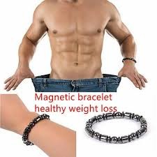 Pulsera de terapia magnética con piedra negra para bajar de peso