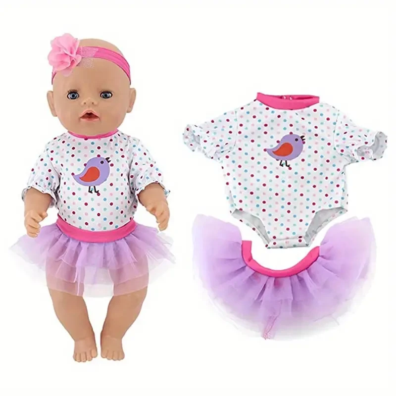 Ropa para muñecas: 4 conjuntos de ropa de moda para muñecas de 43,18 a 45,72 cm y muñecas de 38,1 a 43,18 cm. Ideal para Halloween y Navidad.