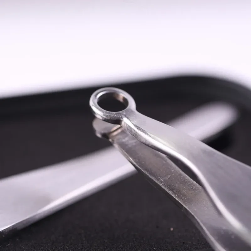 Pinza para el pelo de acero inoxidable para nariz redonda