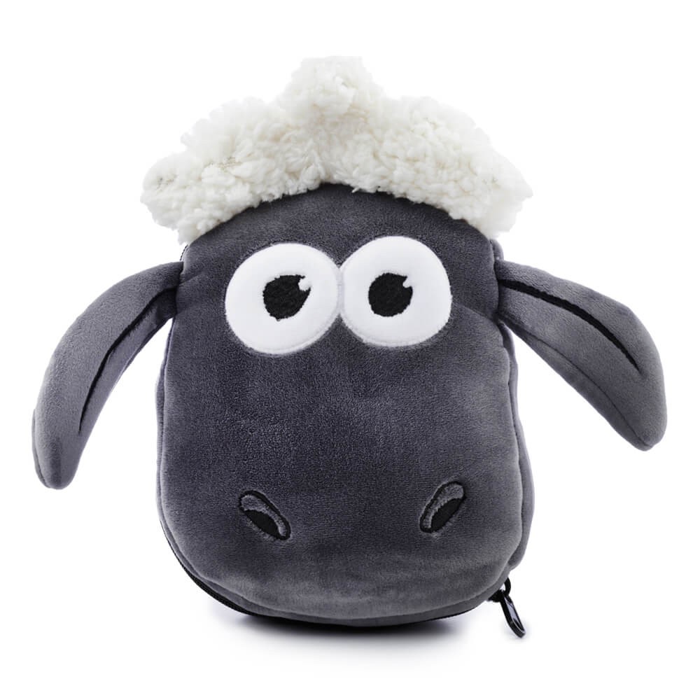 Relaxeazzz Shaum The Sheep - Juego de almohada de viaje y antifaz