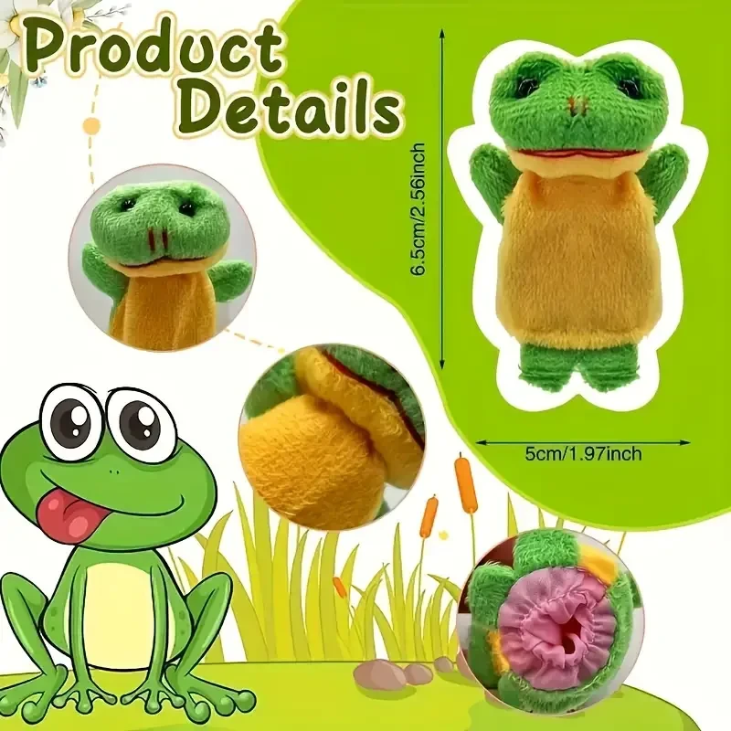 Juego de títeres de dedo de 8/16 piezas: peluches suaves para niños, mini muñecos de peluche para niños y niñas, perfectos para actuaciones, juegos, fiestas escolares y regalos de Navidad y Pascua.