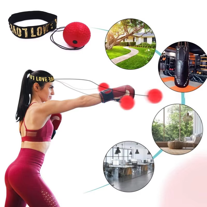 Pelota de boxeo para montar en la cabeza, para entrenamiento de velocidad, Sanda, boxeo, pelota de reflejos, ejercicio físico en casa, equipo de boxeo, accesorios.