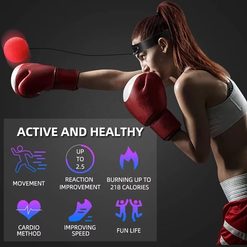 Pelota de boxeo para montar en la cabeza, para entrenamiento de velocidad, Sanda, boxeo, pelota de reflejos, ejercicio físico en casa, equipo de boxeo, accesorios.