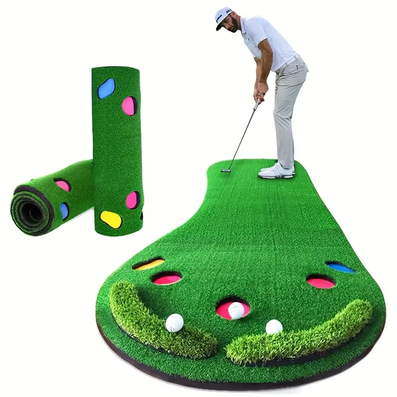 Tapete de entrenamiento para putting green de golf de 300 cm para interiores